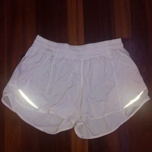 White lululemon Hotty hot shorts